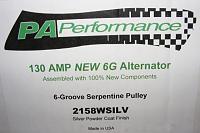 NIB 2005-10 PA Performance Alternator Part Number 2158WSILV-dscf1192.jpg