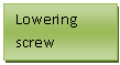 Text Box: Lowering screw