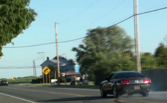 How NOT to Do a Mustang Burnout