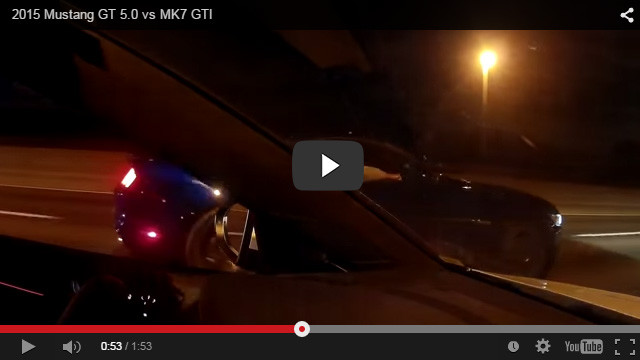 VIDEO: New Mustang GT Takes on VW GTI MK7