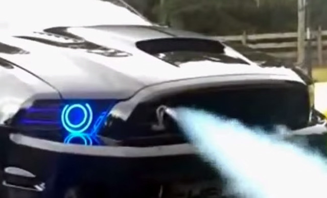 Shelby Cobra Spits Nitrous