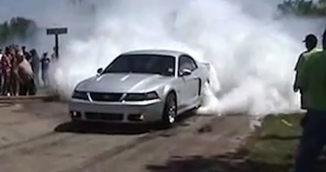 Watch This Mustang Turn Tires Into Clouds