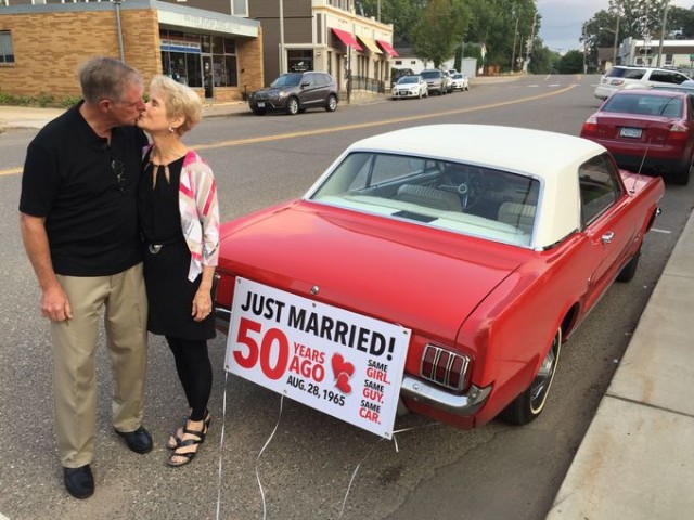 For 50th Anniversary, Kids Reunite Parents With Their Old ’65 Mustang