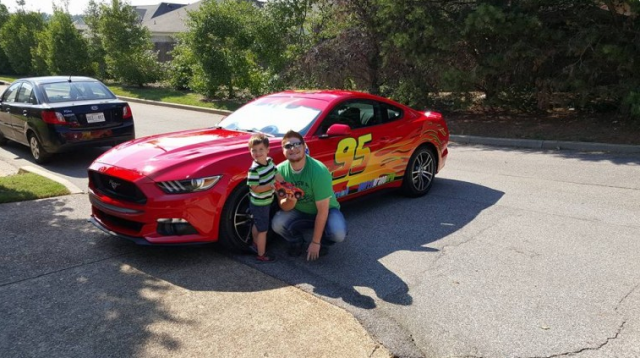 Dad Gets Lightning McQueen Wrap, Nominated for Dad of the Year