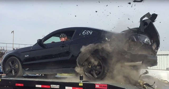 VIDEO: Mustang GT Blows Tire on Dyno