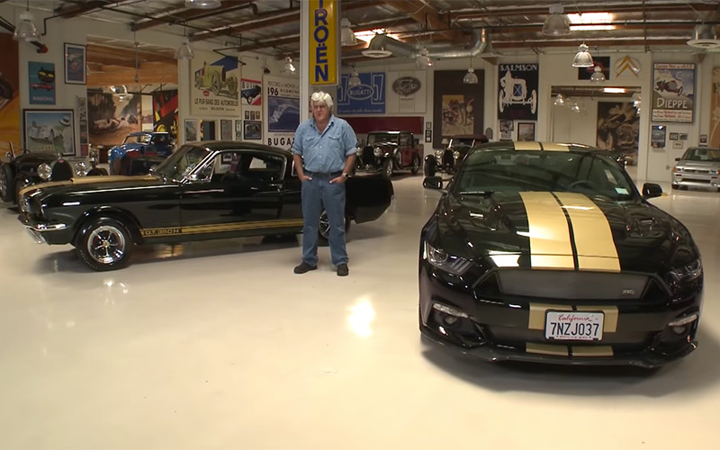 Hertz Schools Jay Leno on New and Old Shelby Rent-a-Racer