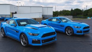 Roush Tricks Out a Pair of Grabber Blue S550 Mustangs