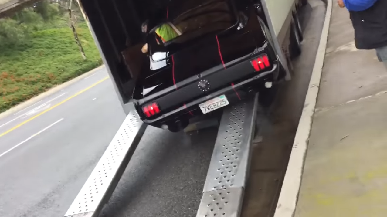 Classic Mustang Trailer Loading Disaster