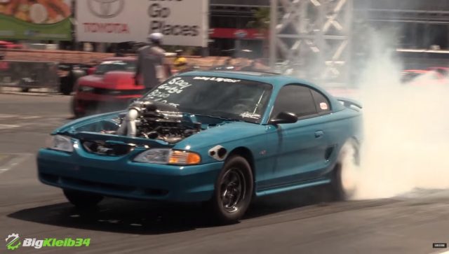 Turbo LSX SN-95 Mustang Has No Time for a Hood