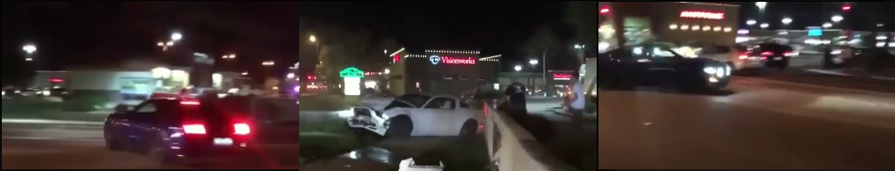 V6 Mustang Slams Into Wall Attempting to Show Off