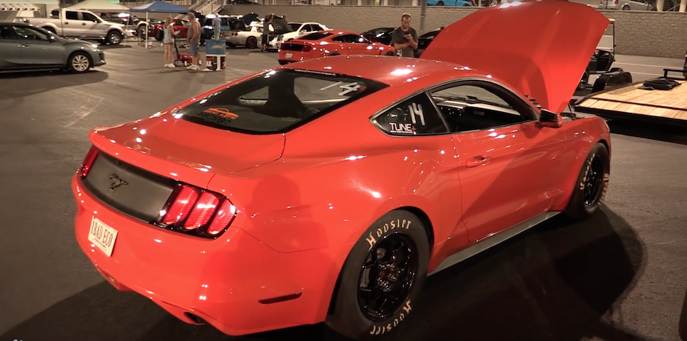 Watch this EcoBoost Mustang embarrass a Corvette on the drag strip.