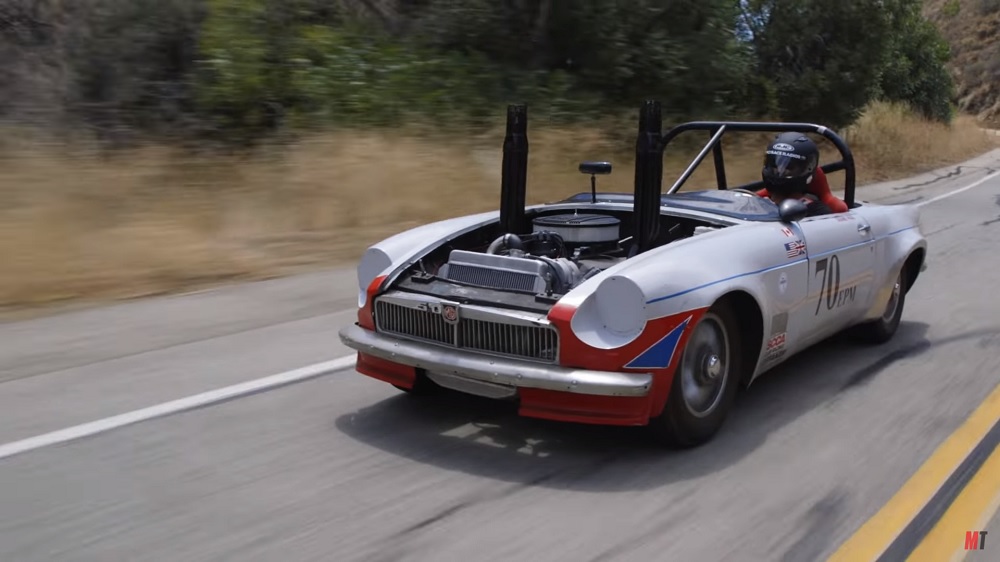 This vintage MGB has the heart of a Mustang.