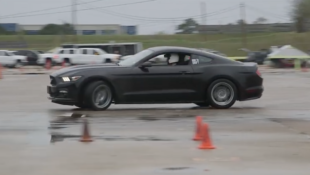 Who says you can't drift an Automatic Mustang?