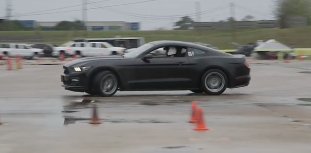 Who says you can't drift an Automatic Mustang?