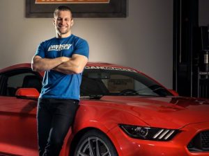 10th Annual AmericanMuscle Mustang Car Show: AM host Justin Dugan