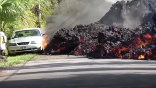 Ford Mustang Engulfed by Kilauea Magma
