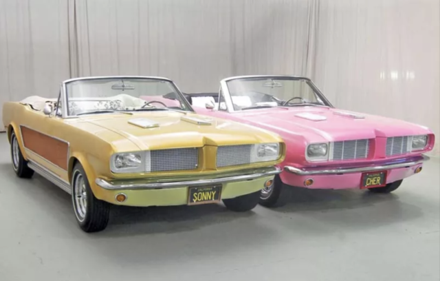 Sonny and Cher Ford Mustang Convertibles