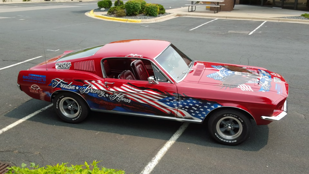 Patriotic John Hancock 1967 Mustang Fastback for America