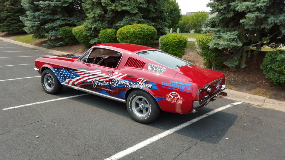 Patriotic John Hancock 1967 Mustang Fastback