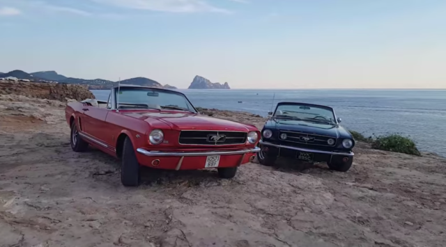Direction Ibiza's 1965 Ford Mustang rental cars.