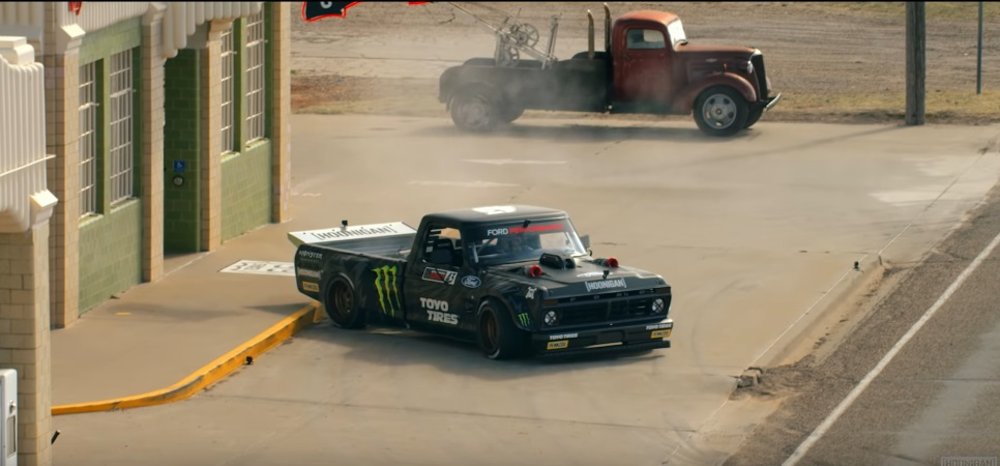 Gymkhana Ten Hoonitruck F-150 Curb Slide