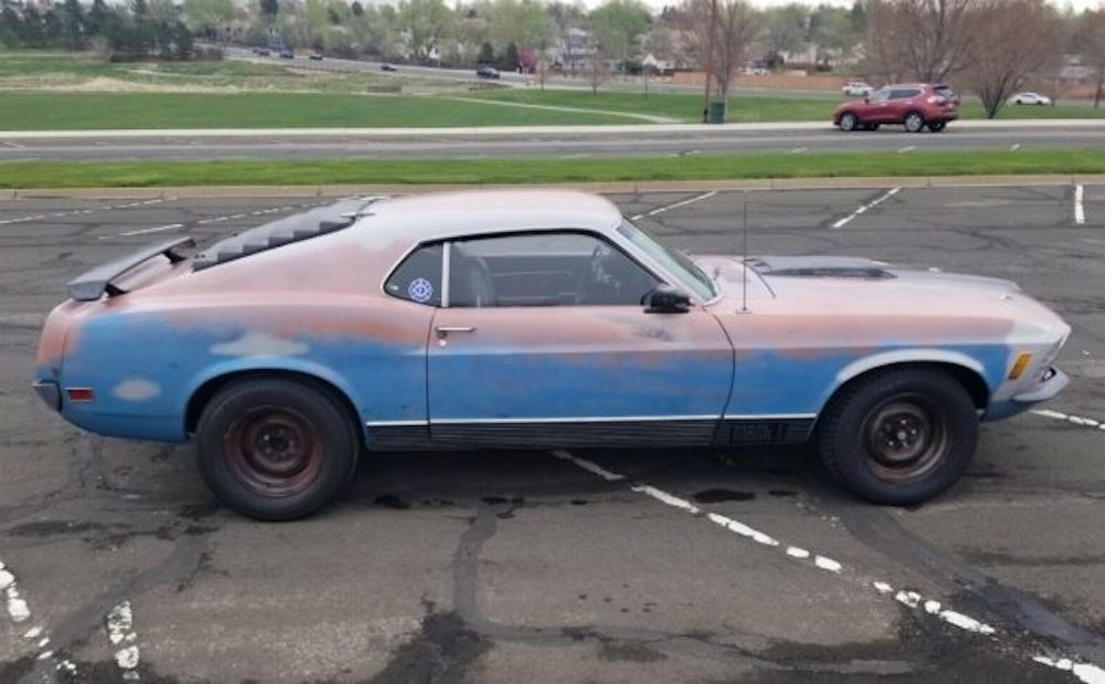 Beater-wrapped 1970 Ford Mustang Mach 1