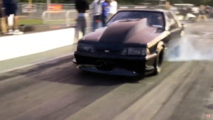 Procharged Mustang Gives Heroic Effort, Breaks Twice at the Strip