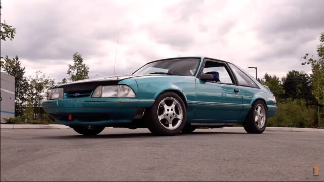 Calypso Teal Fox Body Mustang Is a Sketchy but Awesome Drift Missile