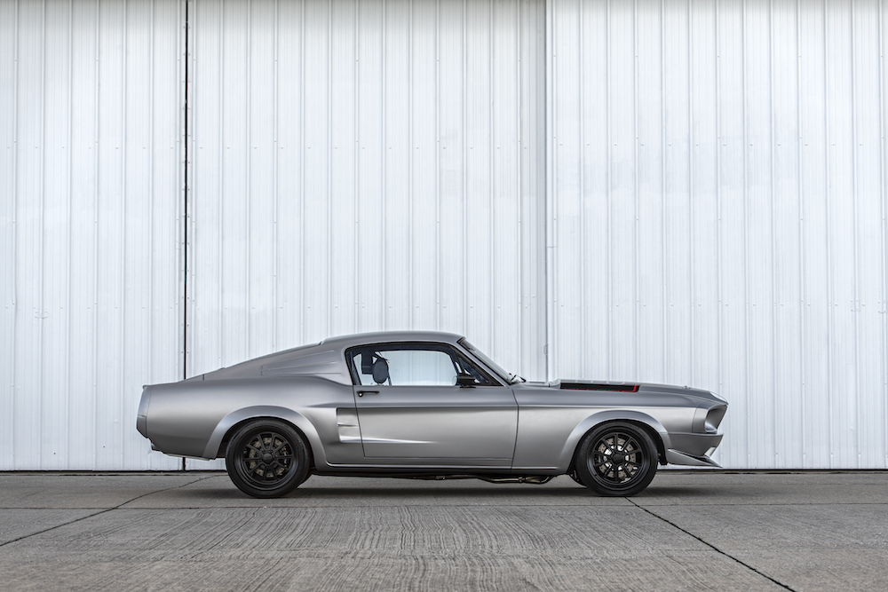 Classic Recreations Villain 1968 Mustang Fastback side shot