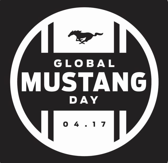 Global Mustang Day Logo White