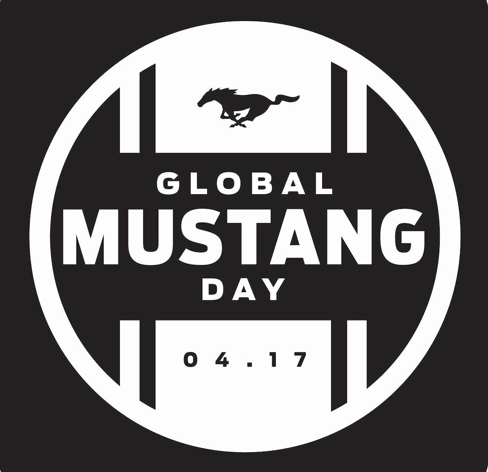 Global Mustang Day Logo White